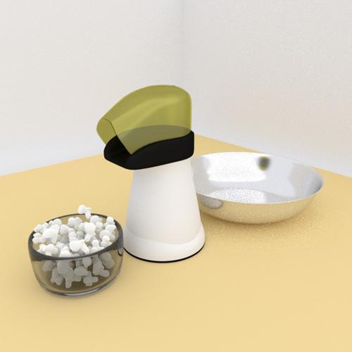 Popcorn popper  with popcorn. preview image